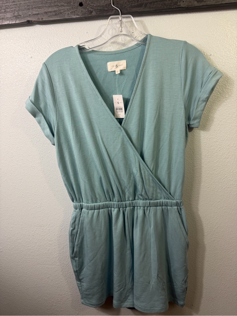 Lou & Grey Light Aqua Wrap Romper